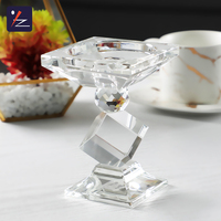 Élégant cristal verre table bougeoir faveurs de mariage