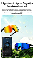 Gafas de Sol Inteligentes Deportivas para Exteriores OEM 2026 Nuevas D17 con Protección UV, Llamadas BT, Reproducción de Música, Control Remoto, Asistente IA y Video 1080P