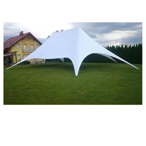 Weiße 16x10M Star Shade Canopy, sternförmige Festzelt zelte zum Verkauf
