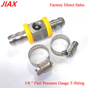 कार ईंधन दबाव सेंसर एडाप्टर 1/8 "npt t-फिटिंग एडाप्टर 1/2" बार्बेड पुश लॉक ईंधन नली लाइन त्वरित कनेक्टर फिटिंग - Product Image 5