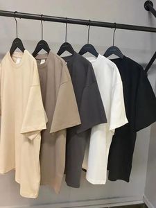 OEM Custom Wholesale Heavyweight 100% Organic Cotton Knitted Printed Mens Oversized T Shirts Streetwear Sports Casual Custom