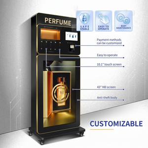 Automated Standing Perfume Vending <strong>Machine</strong> for Retail Shop Mall Cologne Vending <strong>Machine</strong> with Card Reader Cash Coin Customized - Product Image 2