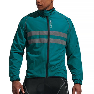 WOSAWE personalizado hombres <span class=keywords><strong>ciclismo</strong></span> chaqueta reflectante a prueba de viento venta al por mayor ligero bicicleta de carretera <span class=keywords><strong>cortavientos</strong></span> - Product Image 2