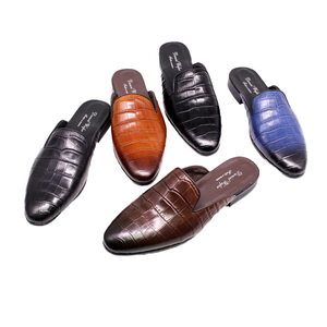 Mocassins plats rehaussants en cuir véritable grain <span class=keywords><strong>serpent</strong></span> pour hommes, chaussures d'été à enfiler - Product Image 1