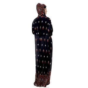 Ensemble Robe Musulmane Femme PROMISTAR Série Printemps Grande Taille Anti-statique Manches Longues Chemise Ample en Polyester - Product Image 6