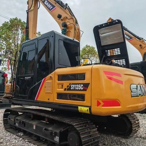 Excavadora Usada SANY 135 de 13 Toneladas, Marca China, en Buen Estado de Funcionamiento, Pocas Horas de Trabajo, Gran Venta - Product Image 4