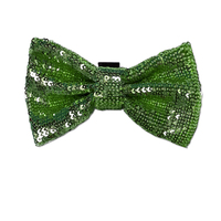 Nœud papillon à sequins pour chien, nœud papillon scintillant pour chat avec bande auto-agrippante, accessoire de cou facile à fixer pour animaux de compagnie, idéal pour fêtes et mariages