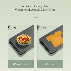 10000mAh Battery Rechargeable Foldable Electric Food <strong>Warming</strong> <strong>Tray</strong> Upgrade High Tech Professionnel Silicone <strong>Warming</strong> Mat for Food - Product Image 6