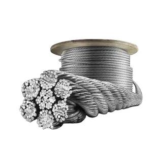 Cable de cuerda de alambre de acero inoxidable de producción en fábrica 1mm 2mm 3mm 4mm 5mm 6mm