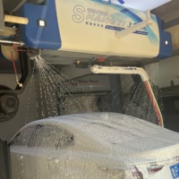 Machine de lavage de voiture automatique portable mini avec recyclage de l'eau et sécheur à air pour la maison