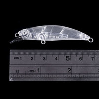 Umpan Pancing Polos Keras 7Cm, Badan Umpan Ikan Kecil Kosong