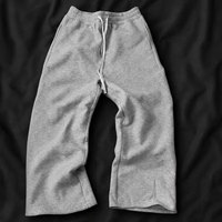 Pantalon de survêtement baggy en toile pour homme, coupe droite évasée, style hip-hop, grande taille, décontracté, poids moyen, respirant, 100 % coton