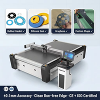 Machine de découpe CNC à couteau oscillant pour joints en caoutchouc, silicone, graphène, PTFE, mousse et matériaux d'étanchéité ±0,1 mm CE ISO