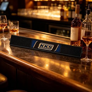 Solutions de Branding pour Distilleries et Brasseries – Tapis de Bar en PVC Bleu, Jaune, Noir, Rouge pour Vin, Bière, Cocktails avec Logo Personnalisé - Product Image 2
