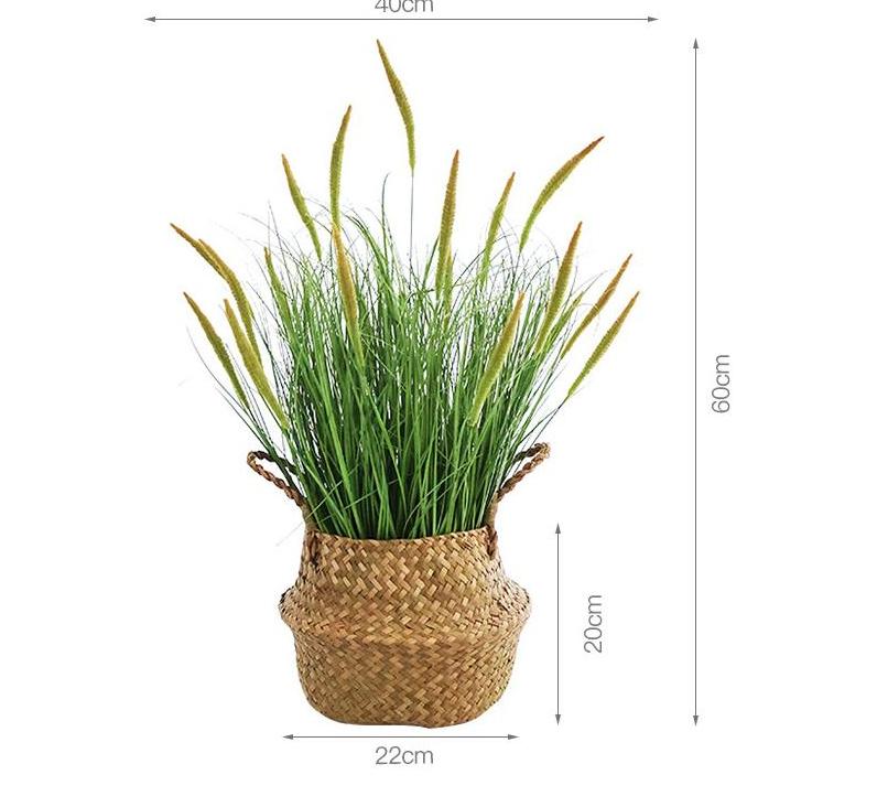 Pot de roseau Daylily 60 cm + petit panier en herbe marine
