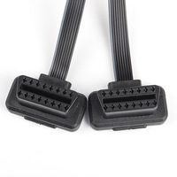 Venta al por mayor LT027 OBD2 conector divisor Y Cable de extensión adaptador 16 pines macho a hembra uno a dos línea de diagnóstico