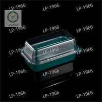 Boîte de cuisson de gâteau Rectangle en plastique Transparent emballage jetable pour Dessert nouilles gelée Hamburger aliments en conserve