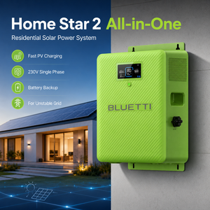 Système de batterie solaire domestique tout-en-un BLUETTI 2 kWh, charge PV 1500 W pour l'éclairage, la télévision, le ventilateur, le routeur et la sauvegarde du téléphone - Product Image 1