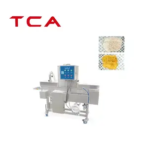 TCA XINDAXIN-ماكينة تجارية من الفولاذ المقاوم للصدأ, ماكينة أوتوماتيكية بالكامل من شذرات الدجاج ، خط إنتاج البرجر ، للبيع
