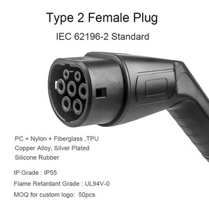 สถานีชาร์จรถยนต์ไฟฟ้าแบบพกพา Type 2 เป็น Schuko พร้อมหน้าจอแสดงผล AC 3.5KW 16A ปรับได้ รองรับการจองช่องชาร์จ ติดตั้งบนพื้น/ผนัง - Product Image 2