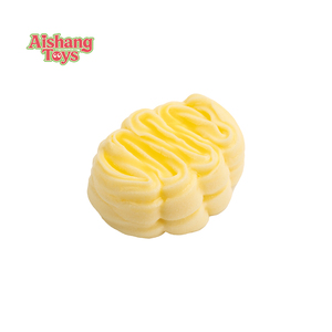 Juguete Antiestrés de Silicona con Forma de Pastel Vasco Amarillo, Divertido y Moderno 2026, Portátil, Color Personalizado, Regalo para Niños - Product Image 1