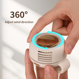 Ventilateur de taille portable USB ultra-léger sans pales, réglable à 360°, avec clip, idéal pour la randonnée et la pêche, emballage en boîte couleur - Product Image 5