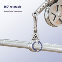 Poignée de tirage vertical en acier inoxydable 304 avec roulements intégrés pour cadre de gantry – Accessoire d'équipement de fitness complet