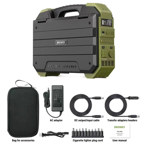 Station d'alimentation solaire 1600W avec sorties AC USB PD intégrées pour le camping, la batterie d'urgence FX-1600, station d'alimentation solaire - Product Image 5