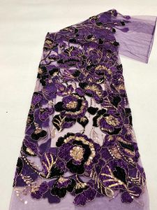 Tela con Bordado de Cuerda en Dos Tonos, Bordado de Cuentas y Bordado de <span class=keywords><strong>Lentejuelas</strong></span> para Vestidos de Mujer, Trajes, Chaquetas y Chalecos de Moda - Product Image 6