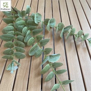 Feuilles d'<span class=keywords><strong>eucalyptus</strong></span> artificielles au toucher réel, haute qualité, 3 branches, <span class=keywords><strong>plante</strong></span> pour la décoration de la maison - Product Image 3