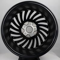 19 8.5 Jantes en alliage PCD5x112 avec surface usinée noire, jantes moulées adaptées à Audi Mercedes Benz FBX493