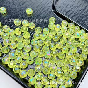 8mm Ab Color Transparent Round Acrylic <b>Beads</b> For Handmade Jewelry Making Wholesale Supply - Product Image 4