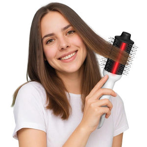 Ulelay-Brosse à Air Chaud Infrarouge pour Salon de 1000W, <span class=keywords><strong>Appareil</strong></span> de Peignage Droit Multi Stylé, Kit Professionnel pour Cheveux Ondulés, Hôtels - Product Image 2