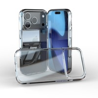 2.0mm acrylique TPU 2 en 1 antichoc Air coin clair pare-chocs arrière pour iPhone 17 Pro Max dur PC dos Caver pour iPhone 17 Pro Max
