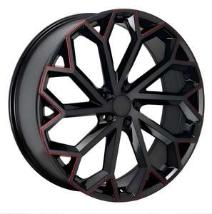 Novo 17 18 20 <span class=keywords><strong>22</strong></span> Polegada Liga de alumínio Fundição Rodas Carro 5x105 5x112 5x120 Jantes para SUV/caminhão Acabamento Preto Navio Pronto - Product Image 4