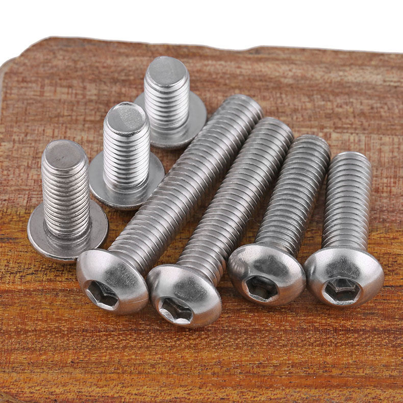 Allen Pan ISO7380 A2-70 304 Stainless Steel Hexagon Socket Pan Head Allen Bolt ...