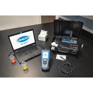 Analyseur de qualité de l'eau portable Hach HQ1140, conductimètre et mesureur de TDS monocanal, robuste IP67, avec transfert de données USB - Product Image 4