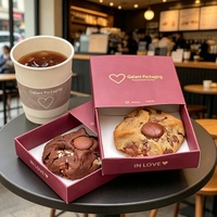 Boîte en papier écologique avec gaufrage pour macarons, desserts, bonbons, sushis - emballage personnalisé pour biscuits, boîte cadeau