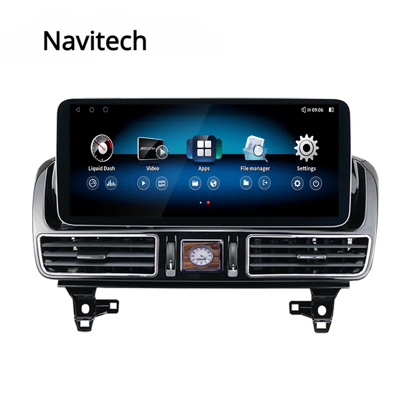 Pemutar dvd mobil 12.3 inci Android 12 8 + 128G, untuk Mercedes Benz GLE/ML 2016-2020 GPS navigasi multimedia radio audio stereo