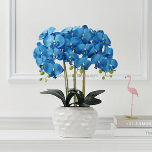 SLF016 Prix d'usine <span class=keywords><strong>Orchidée</strong></span> artificielle en soie importée en pot, Phalaenopsis artificielle, Décoration <span class=keywords><strong>pour</strong></span> la maison et le bureau - Product Image 5