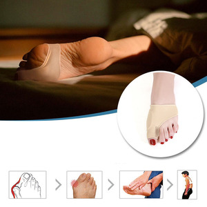 Marque privée Attelle d'oignon Gros <span class=keywords><strong>Orteil</strong></span> Lisseur Correcteur Élastique Brace Bandage Lisseur Gros <span class=keywords><strong>Orteil</strong></span> - Product Image 4
