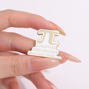 クリエイティブ数学エナメルピンカスタムラブ数学式パイ関数メタルパンクブローチラペルバッジジュエリーギフト - Product Image 1