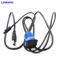 USB 3.0 et Type C Mâle à Femelle Pénal Câble de Montage Câble D'extension Avec Lumière Led Pour Le Bateau De Camion De Voiture