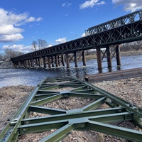 Le pont Bailey partie une seule couche à triple rangée sans accords renforcés Pont Bailey