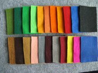 Feutre de laine coloré pour décoration, épaisseurs 2mm, 3mm, 4mm, 5mm