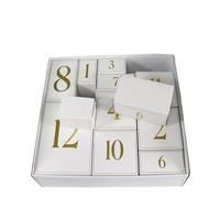 Nouvelle Boîte Calendrier de l'Avent de Noël Pulida 2026, 12 Jours, Fermeture Magnétique, Emballage Cadeau Personnalisé pour Bonbons, Chocolats, Cosmétiques