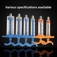 Seringue en plastique-acier, aiguille en plastique-acier, outil d'injection vétérinaire pour animaux, seringue automatique pour vaccins pour porcs, bovins, ovins