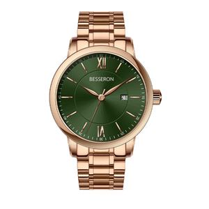 Caja de Reloj Negra Plateada Dorada de Buena Calidad, Reloj de Acero Inoxidable para Hombre al por Mayor, Reloj de Cuarzo Impermeable para Hombre - Product Image 3