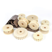 Pignons de convoyeur classiques en nylon de haute qualité, réglables, diamètre 50 mm, durables, usinés, pour courroies modulaires