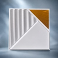 Panneau mural PVC imperméable à texture 3D ondulée, ignifuge, facile à installer, pour usage commercial et domestique (vente en gros OEM)